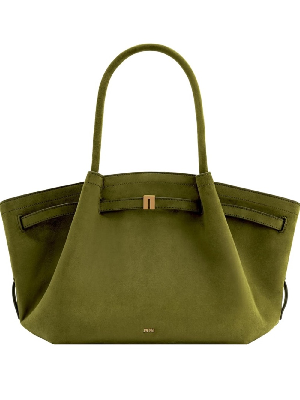 JW PEI Hana Medium Tote Bag Dark Olive Green